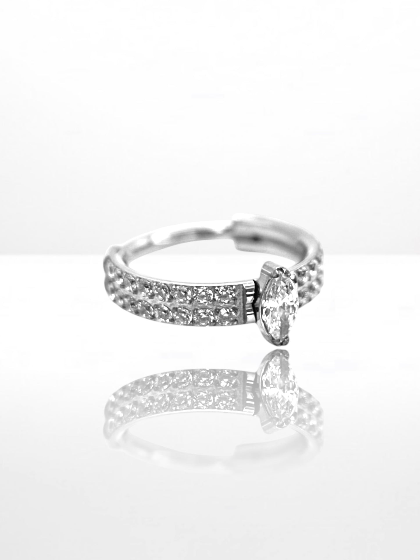 Titanium Marquise Double front segment