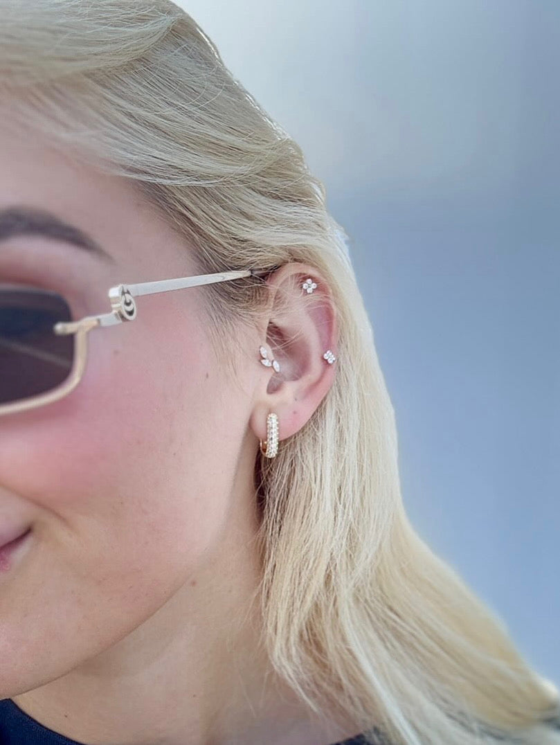 Titanium Triple Marquise