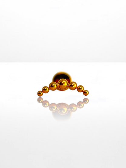 Titanium Simple ball Half-moon labret