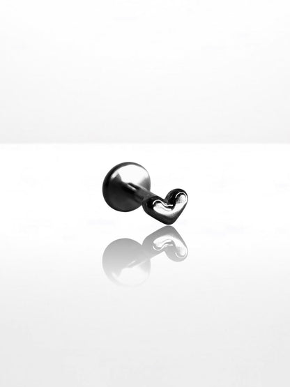 Titanium Mini Hearth labret