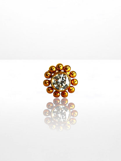 Titanium Sun Ball labret