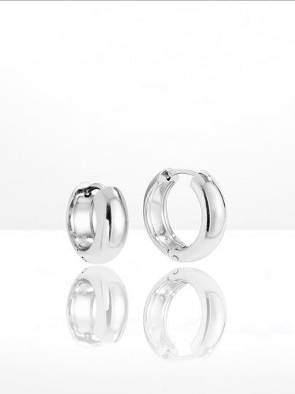 Simple Thicker Hoop náušnica
