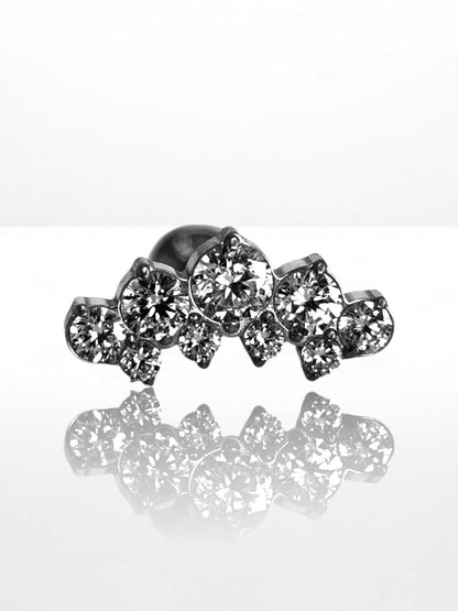 Titanium Five Stone Crown labret