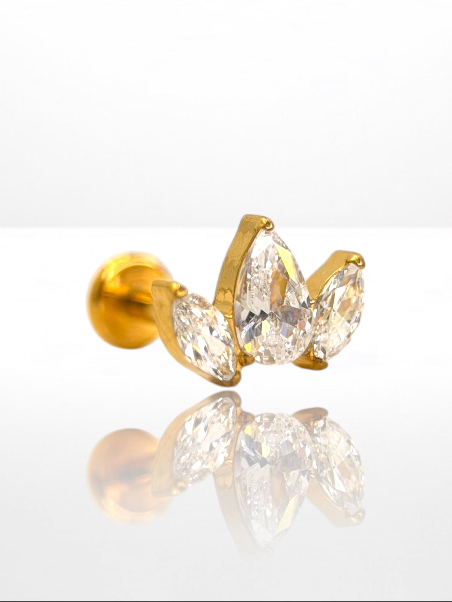 Titanium Marquise Pear