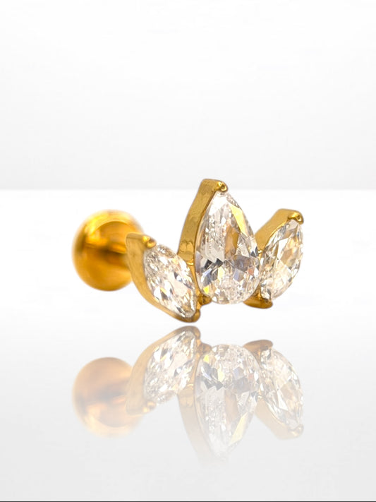 Titanium Marquise Pear