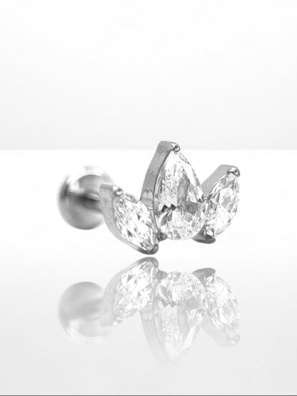 Titanium Marquise Pear