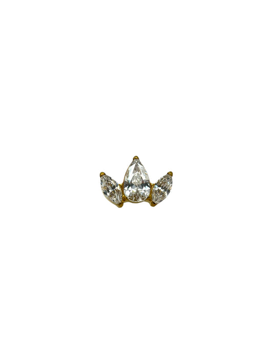Titanium Marquise Pear
