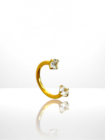 Titanium Simple Zircona Horseshoe
