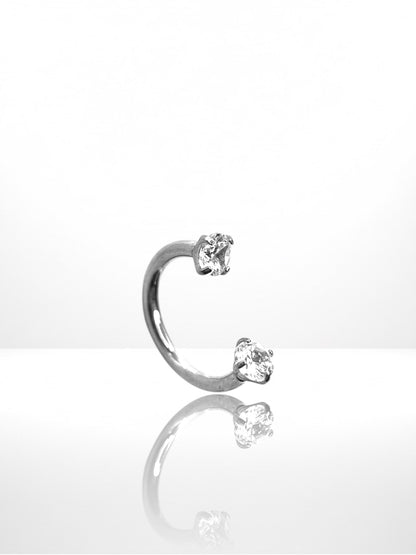 Titanium Simple Zircona Horseshoe