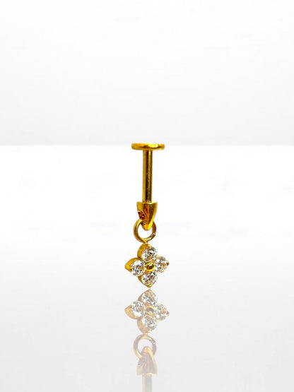 Titanium Viridia dangling labret