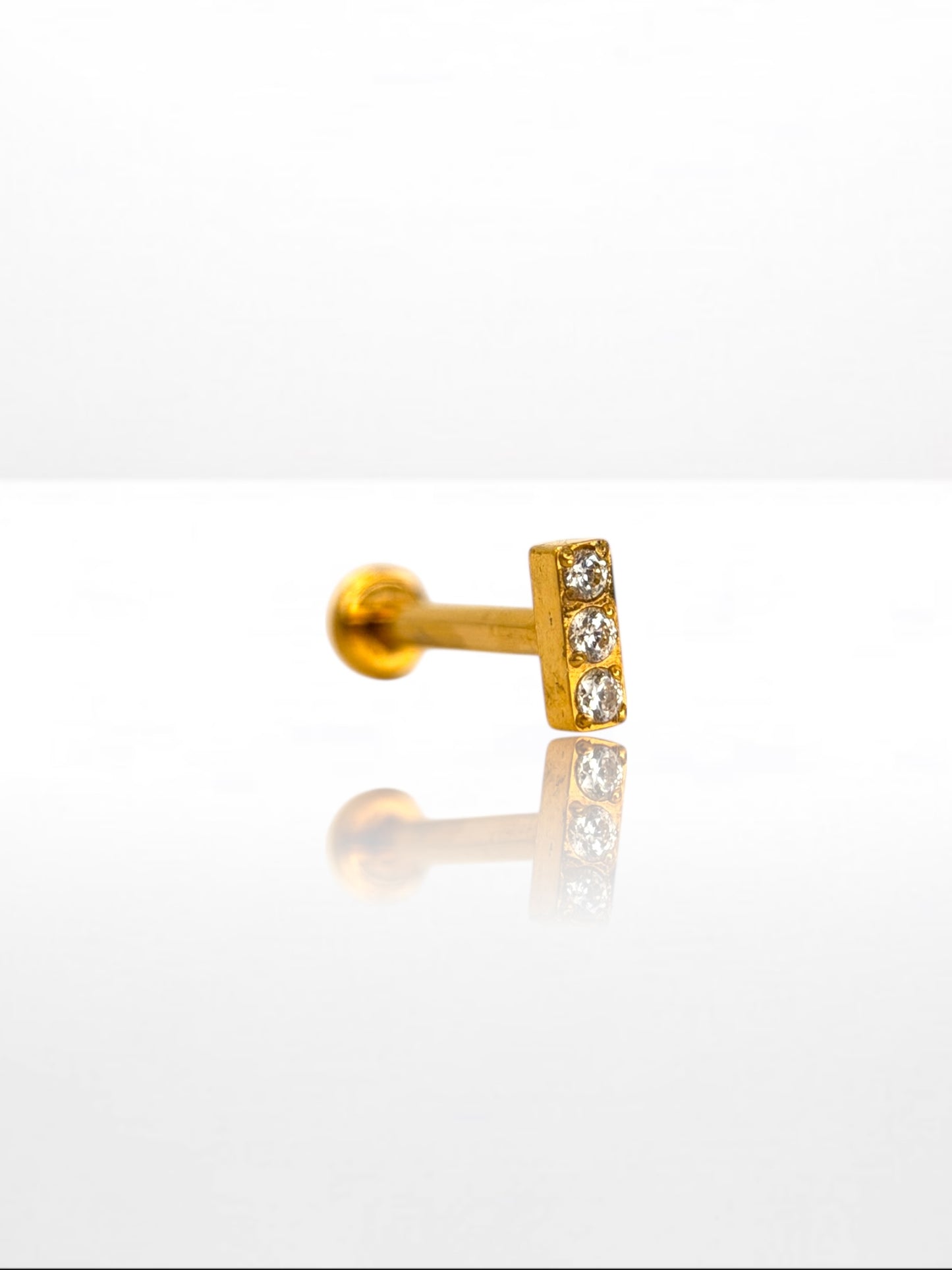 Titanium Mini Zircona Bar labret