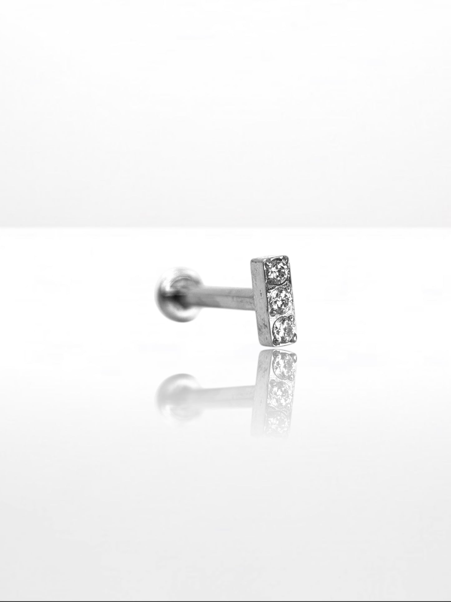 Titanium Mini Zircona Bar labret