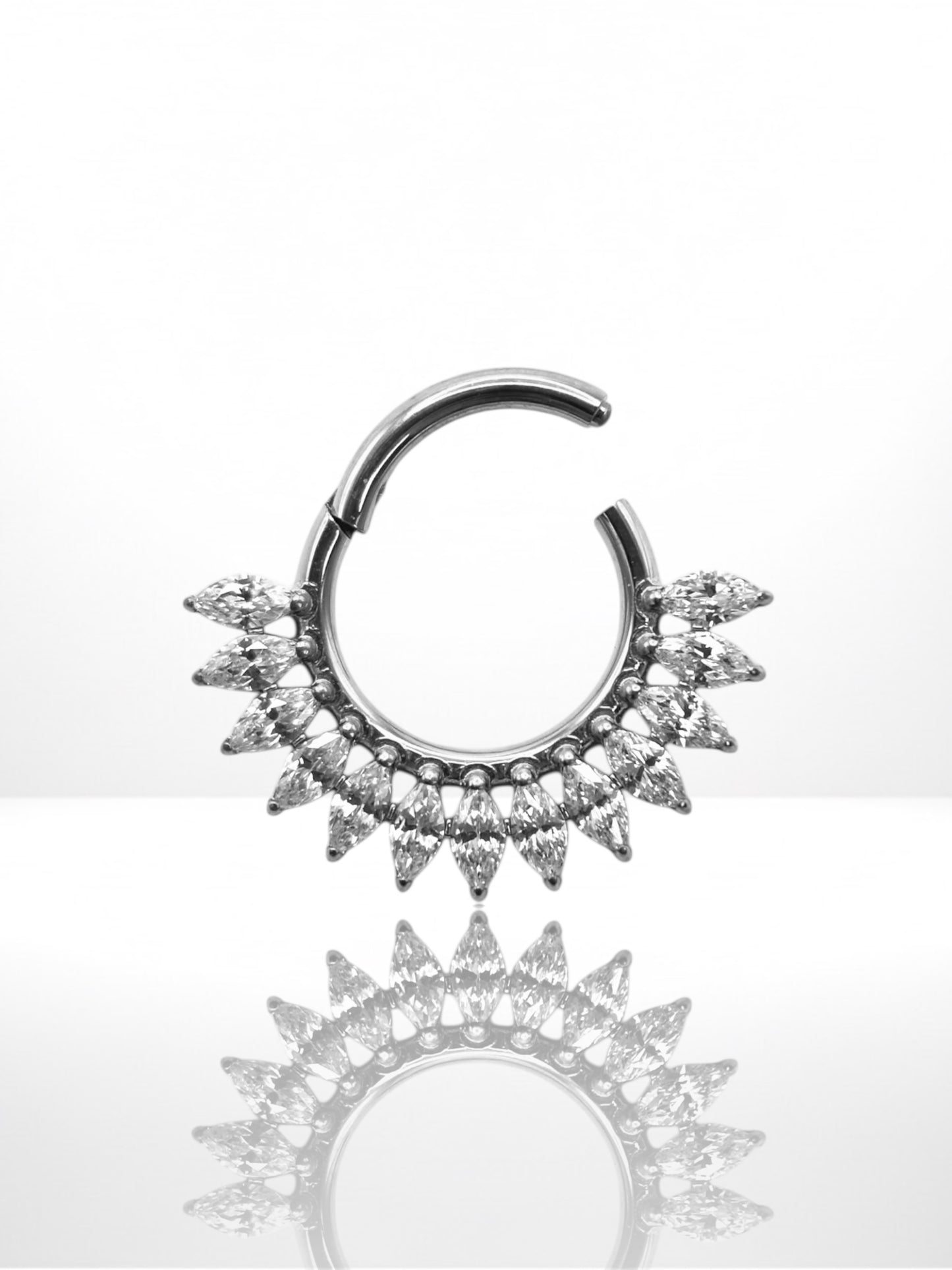 Titanium Marquise Crown side krúžok