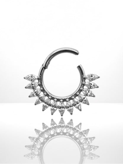 Titanium Marquise Crown side krúžok