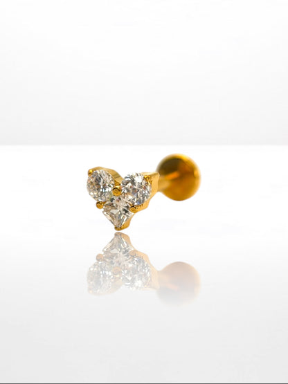Titanium Zircona Hearth labret