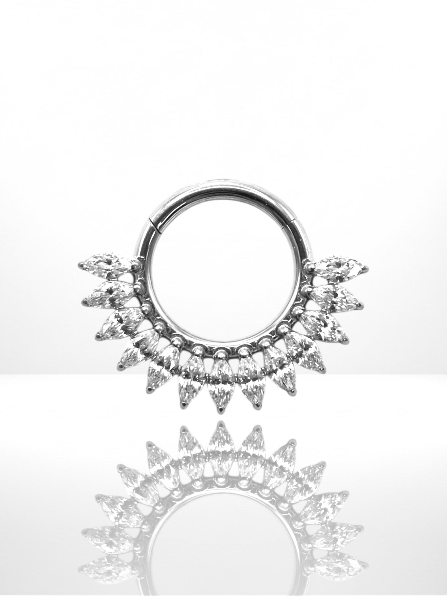 Titanium Marquise Crown side krúžok