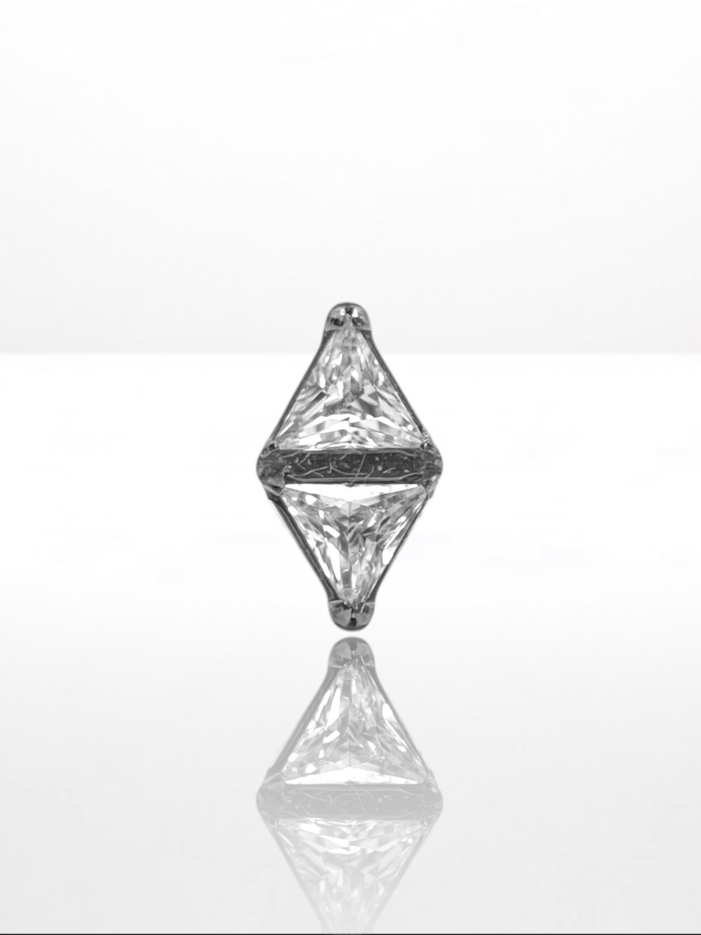 Titanium Double Triangle labret