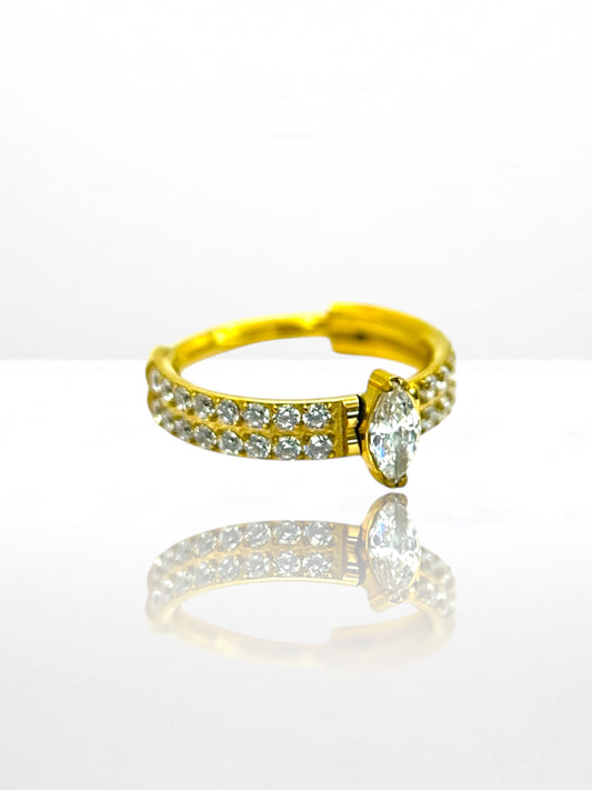 Titanium Marquise Double front segment